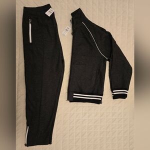 New Men's Charcoal Grey Todd Snyder Tracksuit Set (jacket and pants) size L